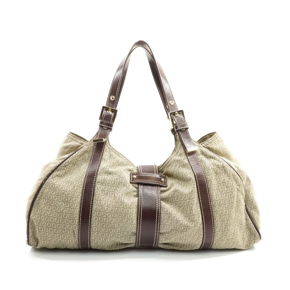 Auth Fendi Tote Bag Brown Canvas #19333F10 - Picture 3 of 11